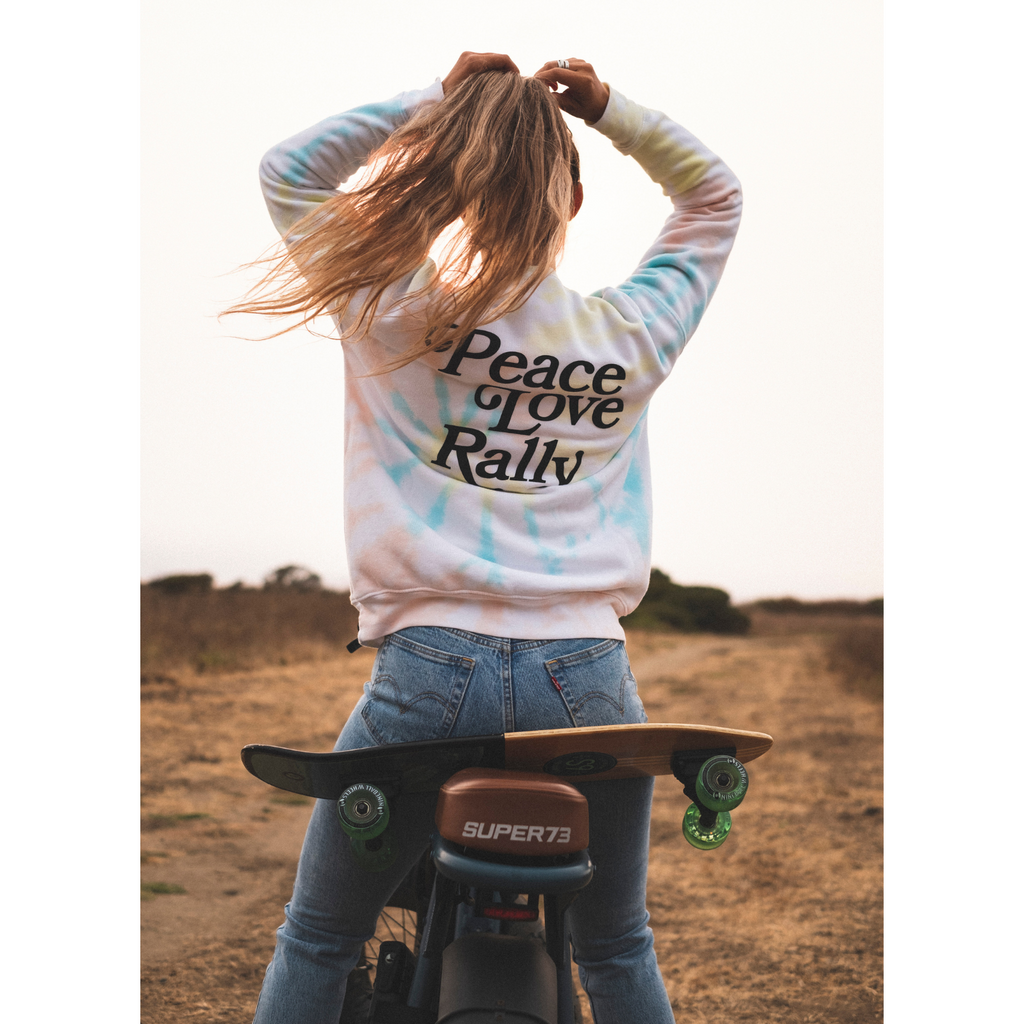 PEACE OUT TIE DYE PULLOVER SWEATSHIRT - Peace Love Rally